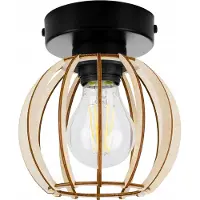 Light11 HOME Plafonnier, Applique, Abat-Jour En Bois, Led