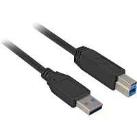 Sharkoon 3m, USB3.0-A/USB3.0-B USB cable USB 3.2 Gen 1 (3.1 Gen 1) USB A USB B Black