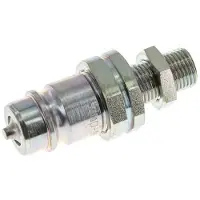 Tameson Acier DN 12.5 Coupleur hydraulique Bouchon 10 mm L Anneau de compression Cloison ISO 7241-1 A/8434-1 D 20.5mm