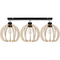 Light11 HOME Suspension moderne en bois avec éclairage LED