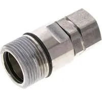Tameson Coupleur hydraulique DN 25 en acier inoxydable Filetage femelle G 1 pouce D M48 x 3
