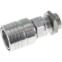 Tameson Acier Coupleur hydraulique DN 25 Manchon 28 mm L Anneau de compression Bulkhead ISO 7241-1 A/8434-1 D 34.3mm