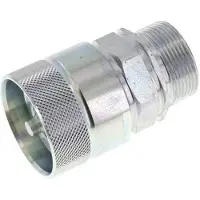 Tameson Acier DN 25 Coupleur hydraulique Bouchon 30 mm S Anneau de compression ISO 8434-1 D M48 x 3