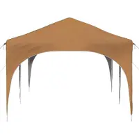 vidaXL Tente de réception pliable 575 x 288 x 245 cm, tissu Oxford beige