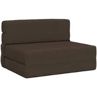 vidaXL Canapé-lit pliant , couleur taupe, 190 x 100 x 15 cm, tissu