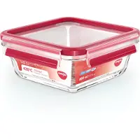 EMSA ClipClose Glass boîte de conservation 0,8 L rouge