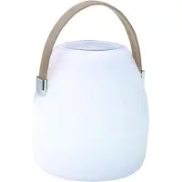 Lumisky Mini baladeuse musicale bluetooth sans fil LED blanc/multicolore dimmable MINI MAY PLAY H23cm avec télécommande