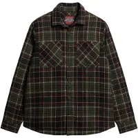 Superdry Veste mi-saison marron / vert / noir / blanc