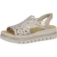 Rieker Damen Sandalette Beige