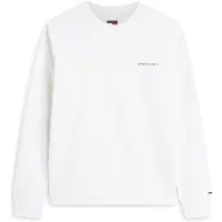 Tommy Hilfiger Sweat-shirt 'ESS' noir / blanc