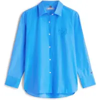 Tommy Hilfiger Ww0ww48190 Long Sleeve Shirt Bleu 34 Femme