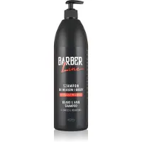 Joanna PROFESSIONAL Barber Line Szampon do włosów i brody dla mężczyzn 1000 ml (Shampoing liquide, 1000 ml)