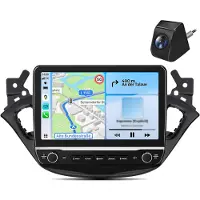 AWESAFE Autoradio avec caméra de recul pour Opel Corsa E 2015-2019 et Adam, sans fil, CarPlay, Android Auto, Wi-Fi, GPS, RDS, DSP, DAB+, Bluetooth, 2+64 Go, DSP