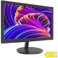 Hikvision Moniteur HD borderless de 18,5 pouces (1366 x 768 pixels, 18.50"), Moniteur, Noir