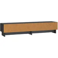 Syfax Meuble TV avec tiroir Noir 147 x 34,5 x 30 cm Bois d'ingénierie