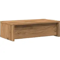vidaXL Support d'écran avec tiroirs Chêne Artisan 50x27x15 cm