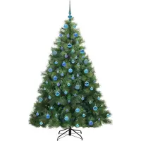 vidaXL Sapin de Noël artificiel avec 300 LED Vert 180 cm PE et PVC