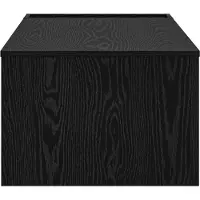 vidaXL Table basse noire imitation chêne 95 x 50 x 34 cm Bois composite