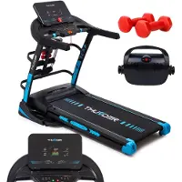 Thunder Tapis de course électrique - CORE-DS-BLACK - moteur 3,5 CV 20 km/h inclinaison 22 niveaux masseur haltères
