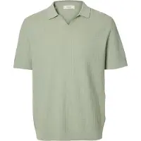 Selected Mattis Short Sleeve Polo Vert M Homme
