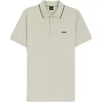 BOSS pour homme. 50559365 Polo Birdie Paule beige (L), Casuel, Coton, Manche courte