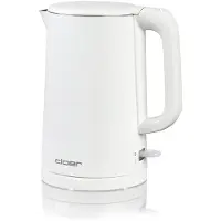 Cloer Bouilloire 4321, 1,5 litre, à double paroi, avec extérieur frais au toucher et système de sécurité d'arrêt automatique