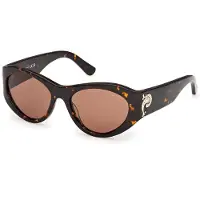 Emilio Pucci Lunettes de Soleil Pucci EP0249 54/17/135 Dark havana Front acetate WOMAN EP0249