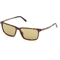 Timberland Lunettes de soleil TB00071, couleur havane foncé, modèle pour hommes, dimensions 57/14/140