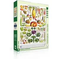 New York Puzzle Company - Puzzle « Légumes » - Illustration vintage - 1 000 pièces