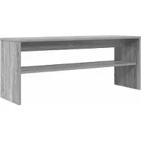 vidaXL Armoire TV noir imitation chêne 100x40x40 cm Bois composite