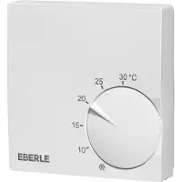 Eberle Thermostat d'ambiance RTR S 6121 6, Thermostat d'ambiance Slimline, Thermostat, Blanc