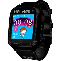 Helmer montre enfant LK 707 avec localisateur GPS / écran tactile / IP54 / micro SIM / compatible Android et iOS / noir