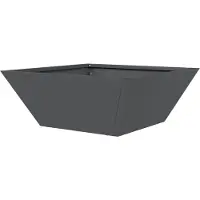 vidaXL Cache-pot de jardin Anthracite 40 x 40 x 15 cm