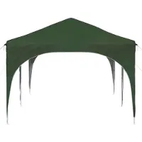 vidaXL Tente de réception pliable 575 x 288 x 245 cm, tissu Oxford vert