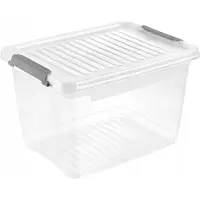 Keeeper Storage box with lid Leonie, 16.6l, 37.5x28.5x23.5cm (28.50 cm, 16.60 l)