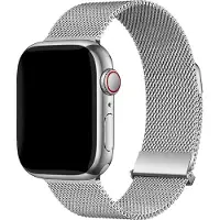 IMoshion Bracelet magnétique milanais Apple Watch | 44/45/46/49 mm - Argent