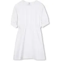BOSS J53087 3/4 Sleeve Dress Blanc 5 Years Fille