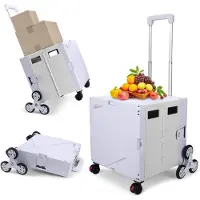 OEM Azomor : valise à roulettes pliable et multifonctionnelle, équipée de roues pivotantes et d'une poignée réglable