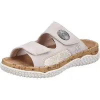 Rieker Mules pour femme, couleur : beige/boue, pointure UE : 38