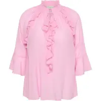 KAFFE CURVE Chemisier 'KCflori' rose