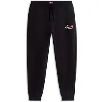 Tommy Hilfiger Pantalon 'Signature Logo Cuffed' rouge / noir / blanc