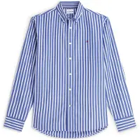 Tommy Hilfiger Chemise 'Regular Fit Flex Stripe' bleu / blanc