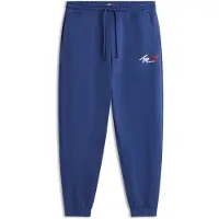 Tommy Hilfiger Pantalon 'Signature Logo Cuffed' bleu marine