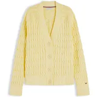 Tommy Hilfiger Cardigan 'Cable Oversized' jaune clair