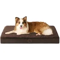 OEM Lit orthopédique pour grands chiens XL, lavable, coussin moelleux, matelas pour chien, pour ensemble de panier, marron