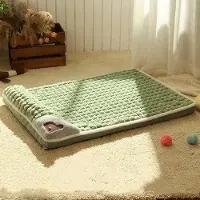 OEM Coussin pour chien XL - Lit pour chien - 100 x 70 cm - Lavable - Vert