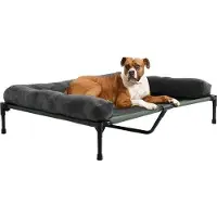 OEM Grand canapé-lit pour chien, taille XXL - 110 x 80 cm - Canapé pivotant pour chiens - Lit orthopédique pour chien - Chaise longue de luxe pour chien
