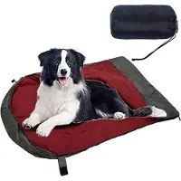 OEM Sac de couchage pour chien de voyage - Lit pour chien chaud, idéal pour le camping et la randonnée, imperméable et léger, lavable et sans fil.