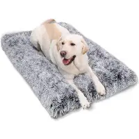 Markenlos Grand coussin en peluche doux et apaisant pour chiens, anti-anxiété - Coussin de luxe pour chiens - Sac-lit pour chien 90 x 60 cm