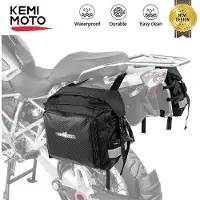 OEM Sacoches de moto - 2 pièces - 25 L chacune - Imperméables - Universelles - Amovibles - 2 sacoches de 34 x 15 x 31,5 cm - Noir